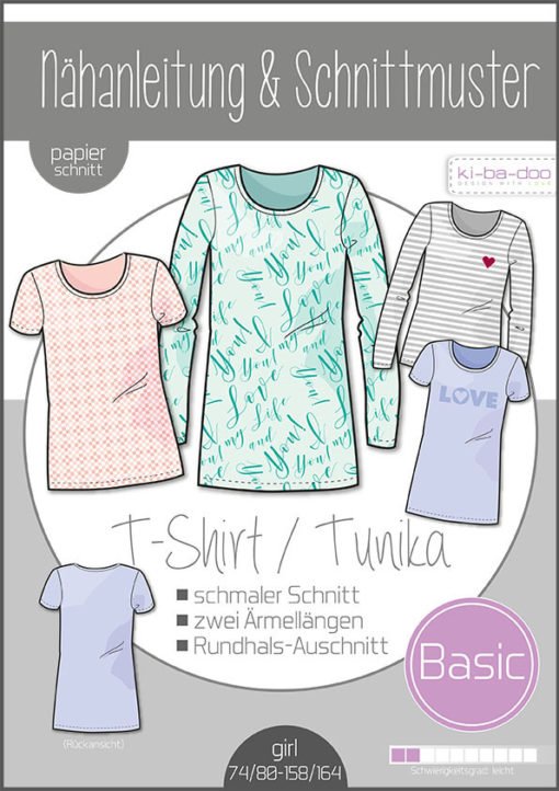 Schnittmuster Kibadoo Basic Tunika und Shirt Kinder Stoffstübli