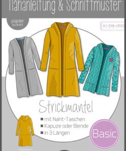 Schnittmuster Kibadoo Basic Strickmantel Damen Stoffstübli