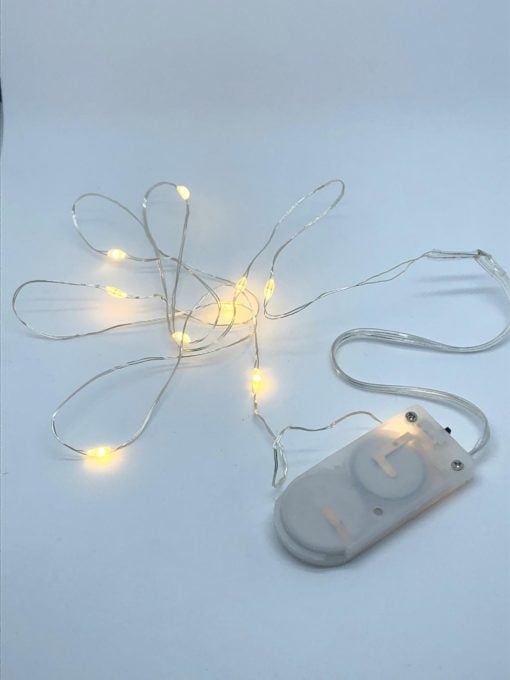 LED Mini Lichterkette warmweiss Stoffstübli