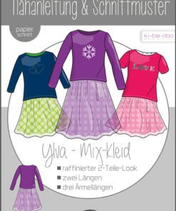 Papierschnittmuster Kibadoo Ylva Mix-Kleid Kinder Stoffstübli