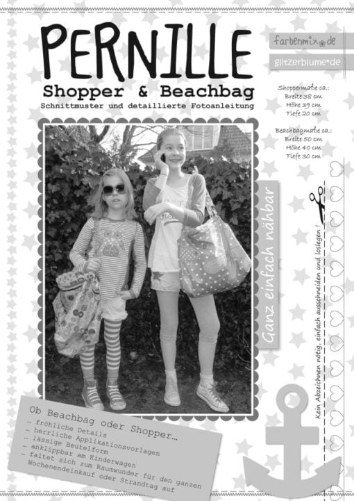 Schnittmuster Farbenmix Pernille Shoppen & Beachbag Stoffstübli