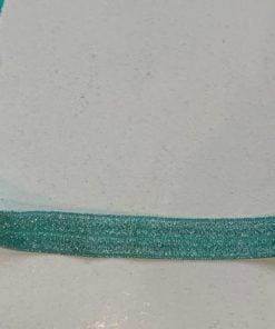 elastisches Einfassband Glitzer mint Stoffstübli