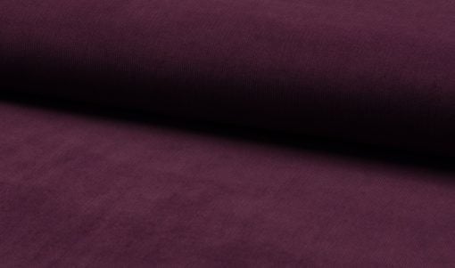 Cord 16W Superwash Uni aubergine Stoffstübli