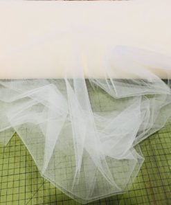 Soft Tüll Uni ecru Stoffstübli