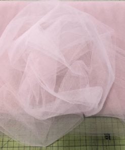 Soft Tüll Uni rosa Stoffstübli