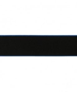 Gummiband Schwarz 4cm mit farbigen rand
