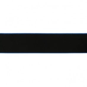 Gummiband Schwarz 4cm mit farbigen rand