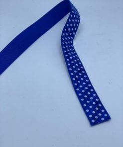 elastisches Einfassband Royal mit Dots weiss