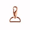 Taschenkarabiner 40mm rosegold elegant Stoffstübli