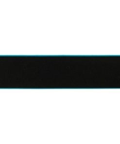 Gummiband Schwarz 4cm mit farbigen rand