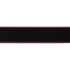 Gummiband Schwarz 4cm mit farbigen rand