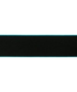 Gummiband Schwarz 4cm mit farbigen rand