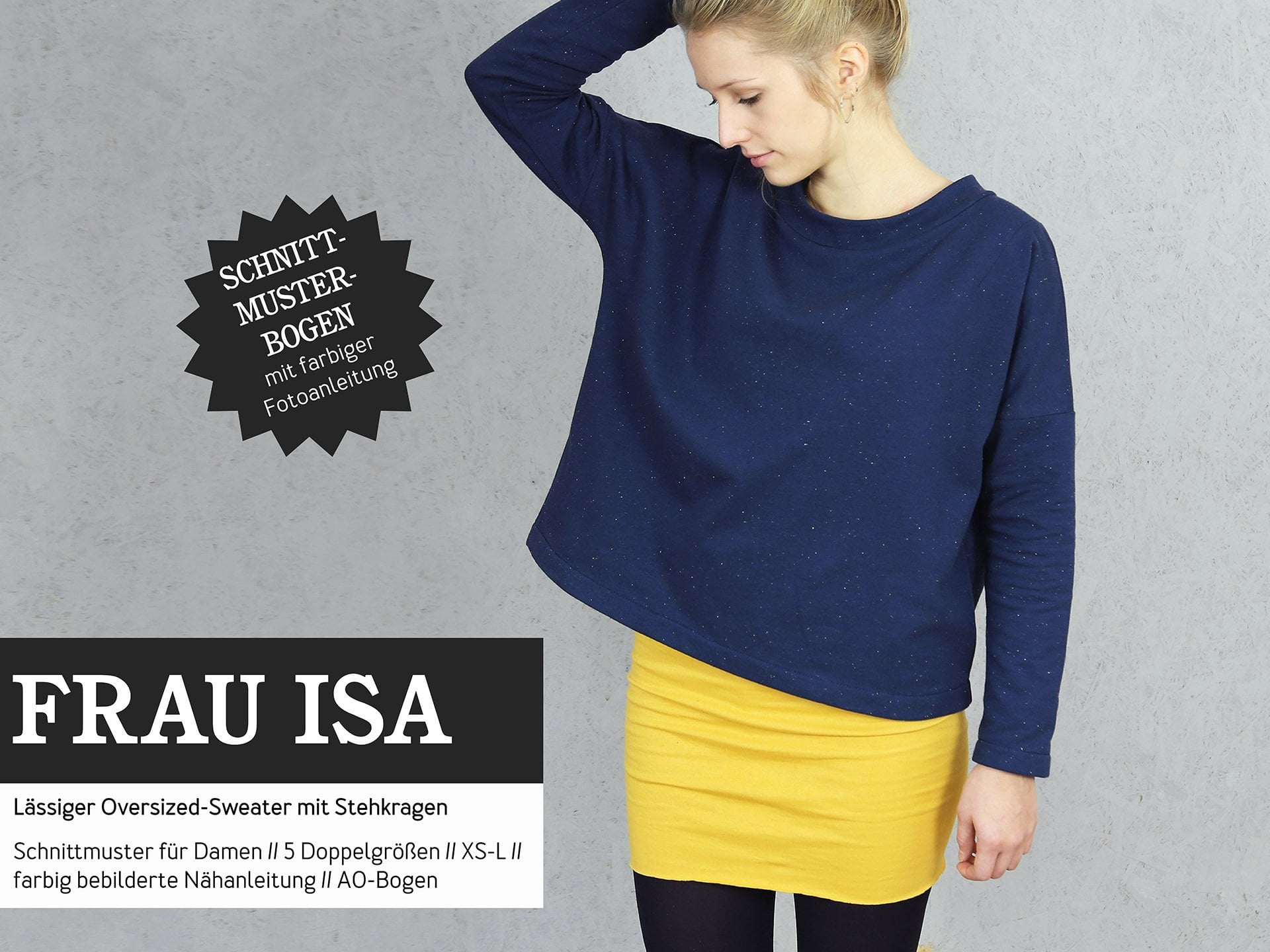 Studio Schnittreif Frau Isa Oversized Sweater Stoffstubli Gmbh