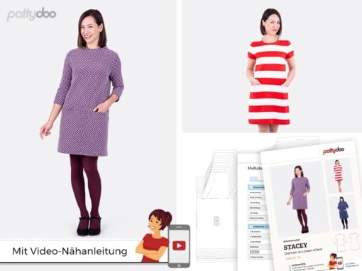 Schnittmuster Pattydoo Spaces A-Linien Kleid Stoffstübli