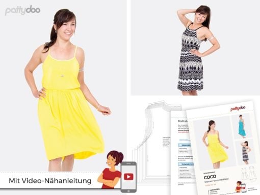 Schnittmuster Pattydoo Coco Trägerkleid Stoffstübli