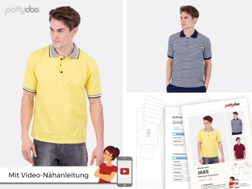 Schnittmuster Pattydoo Jake Poloshirt Herren Stoffstübli