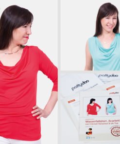Schnittmuster Pattydoo Scarlett Wasserfallshirt Stoffstübli