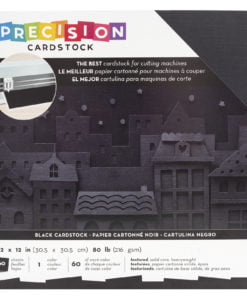 Precision Cardstock 12" x 12 " black Stoffstübli