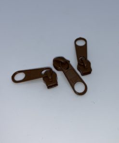 Zipper 3mm haselnussbraun