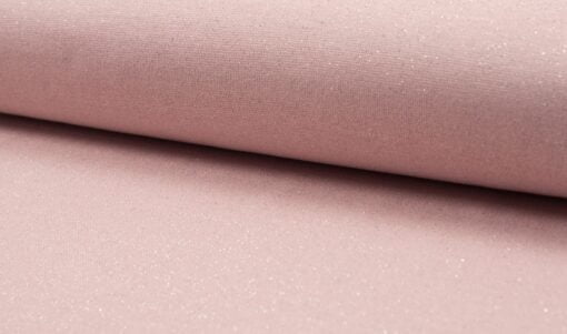 Bündchen glatt Rose mit Lurex
