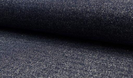 Bündchen glatt Marine mit Lurex