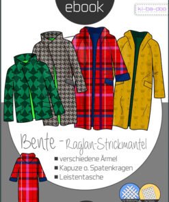 Kibadoo Damen Raglan-Cardigan Bente Stoffstübli