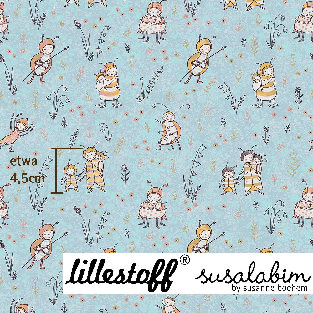 Susalabim Bienchen blau Stoffstübli