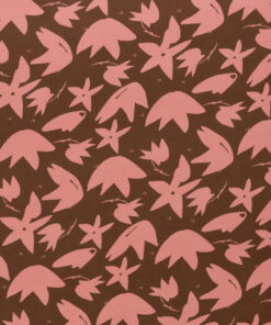 French Terry Cozy Flower brown by brinarina