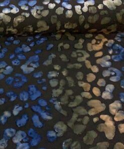 Jersey Ausbrenner Blau Batik