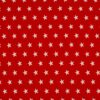 Webware Baumwolle Sterne auf Rot
