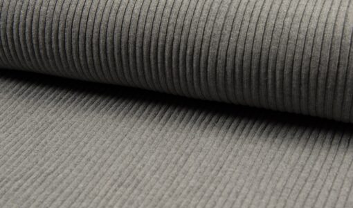 Bündchen Heavy Rib mid Grey meliert