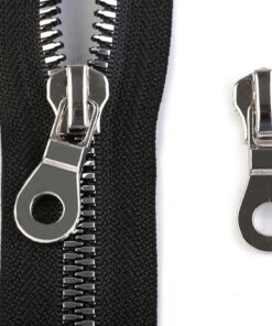 Zipper 8mm silber