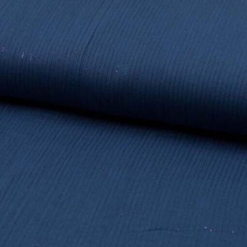 Baumwolle Musselin mit Lurex weich dark denim