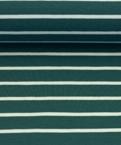 Ringeljersey Isa Mint/Weiss