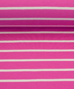 Ringeljersey Isa Pink/Weiss