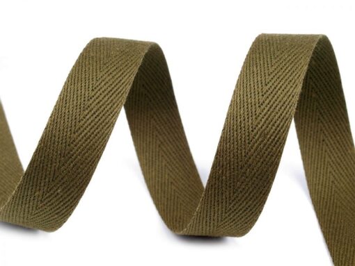 Köperband 14mm Khaki