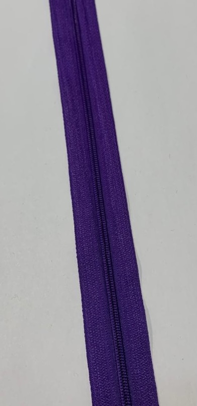 endlos Reissverschluss 3mm purple