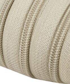 endlos Reissverschluss 5mm hell beige