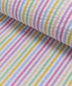 Seersucker Streifen Multi