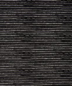 Jersey Chalky stripes weiss auf schwarz