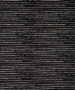 Jersey Chalky stripes weiss auf schwarz