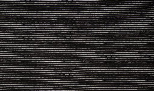 Jersey Chalky stripes weiss auf schwarz