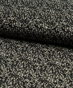 Viskose Webware Chally Lurex Stripes schwarz