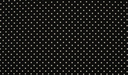 Viskose Jersey Dots weiss auf schwarz