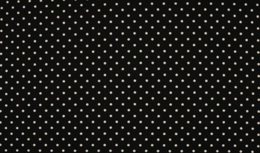 Viskose Jersey Dots weiss auf schwarz