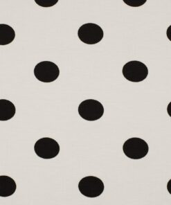 Viskose Jersey Big Dots Schwarz auf Weiss