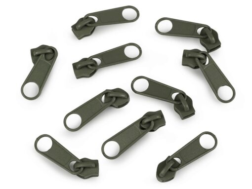 Zipper 5mm Army Grün