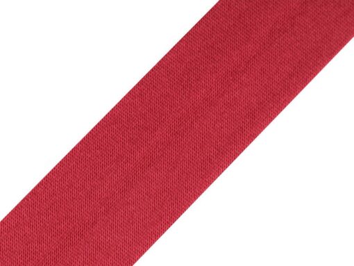 Satin Schrägband Rot