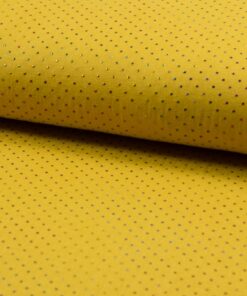 Baumwolle Nuscheli Senf Multicolor dots