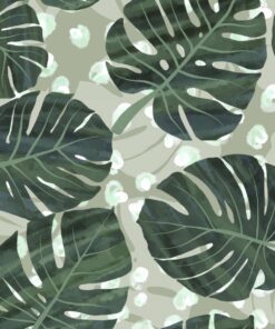Jersey Lillestoff Leo Monstera swamp